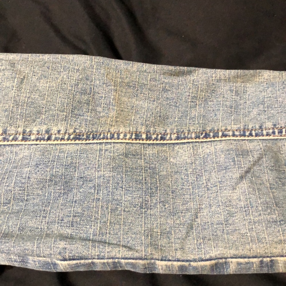MANGO MANGO Colorful Rhinestone Denim Jacket Sz Sm - Picture 13 of 13